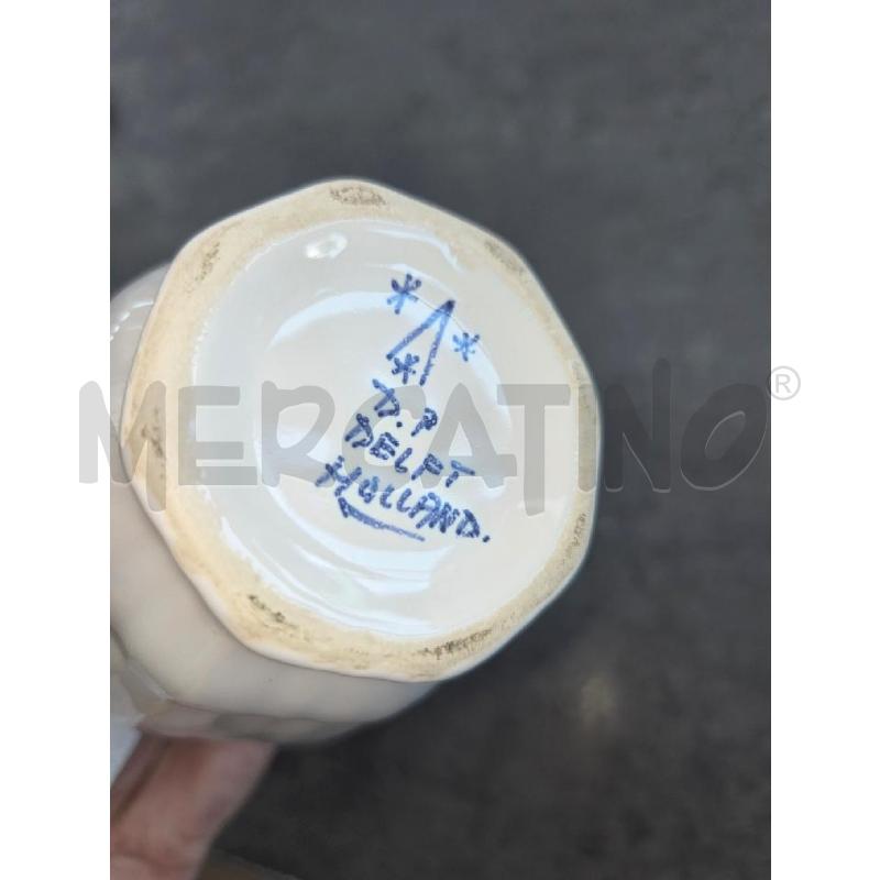 POTICHE VASO DELFT HOLLAND BIANCO 18CM | Mercatino dell'Usato Arcore 3