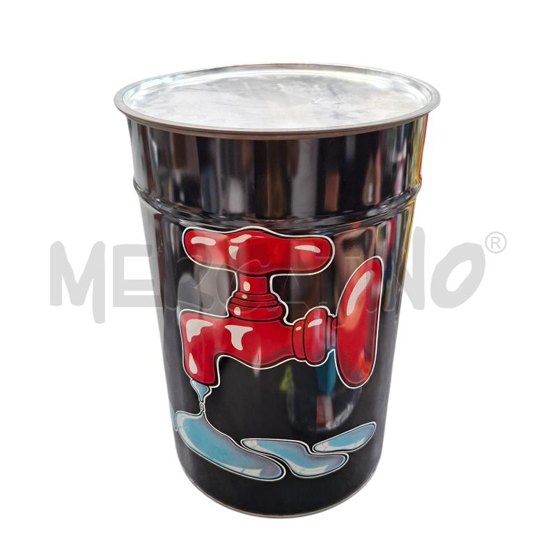 POUF BIDONE CUP CAKE COCA COLA NERO LATTA  | Mercatino dell'Usato Arcore 2