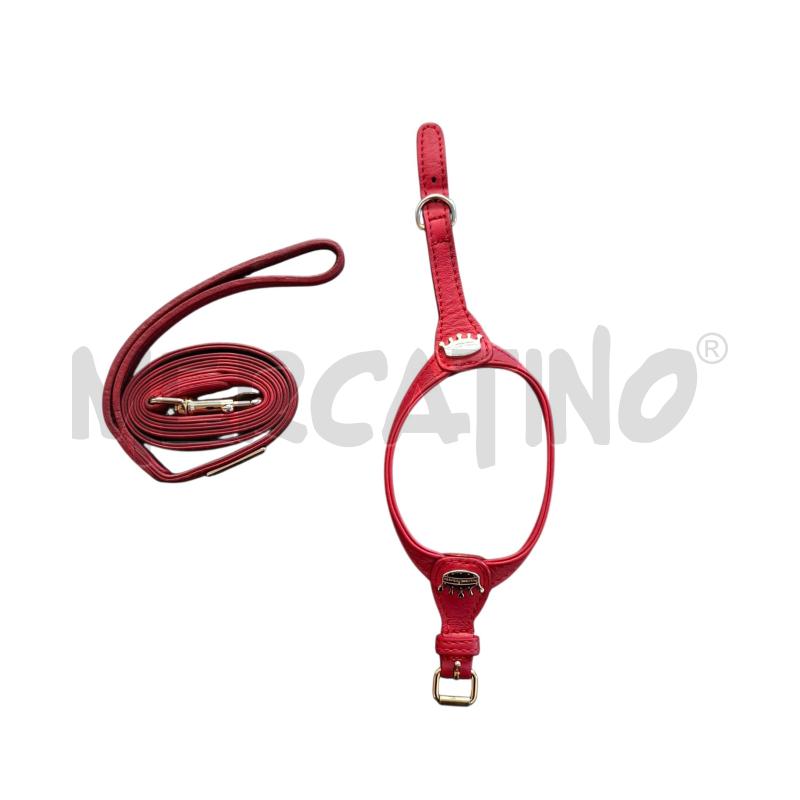 PRINCE AND PRINCESS COLLARINO E GUINZAGLIO ROSSO XXS | Mercatino dell'Usato Arcore 1