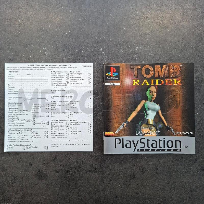 PS1 TOMB RAIDER: FEATURING LARA CROFT | Mercatino dell'Usato Arcore 3