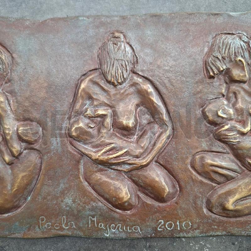 QUADRETTO BASSO RILIEVO IN BRONZO 35X20 PAOLA MAIERNA  | Mercatino dell'Usato Arcore 4