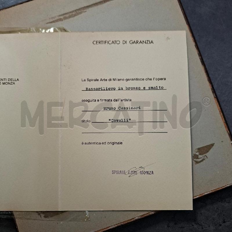 QUADRETTO MONETA CAVALLIO SFONDO ROSSO | Mercatino dell'Usato Arcore 5
