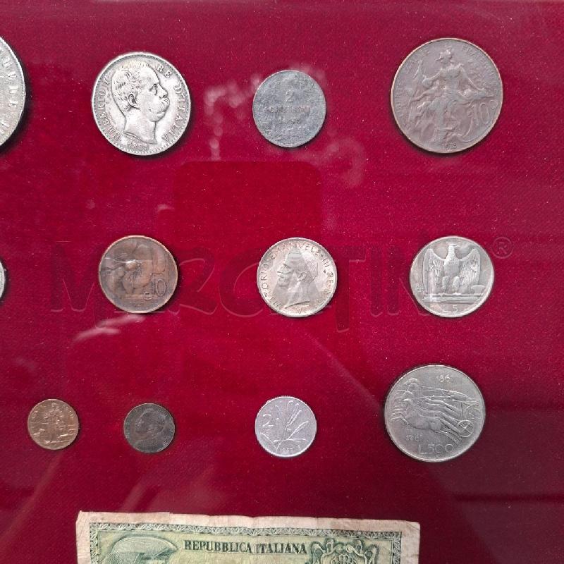 QUADRETTO MONETE E BANCONOTE VECCHIE  | Mercatino dell'Usato Arcore 2