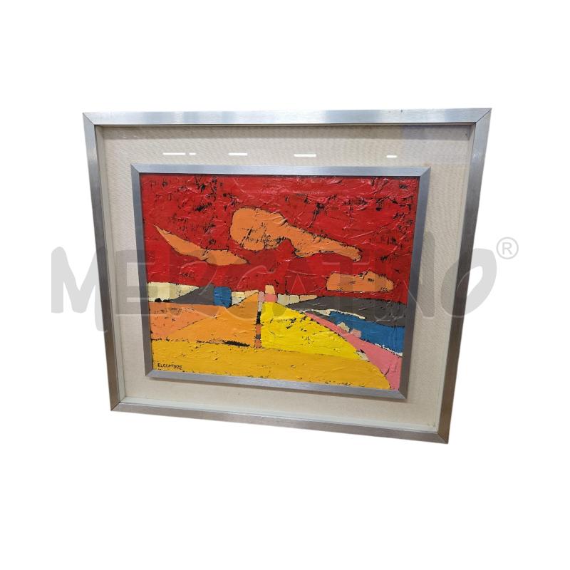 QUADRO ASTRATTO ELCOF CORNICE 60X70 | Mercatino dell'Usato Arcore 1