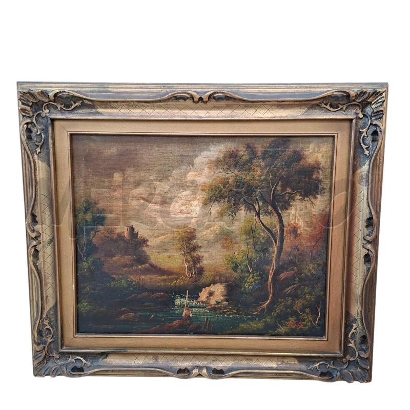 QUADRO FIRMATO PORTA CORNICE 58X68 CM  | Mercatino dell'Usato Arcore 1