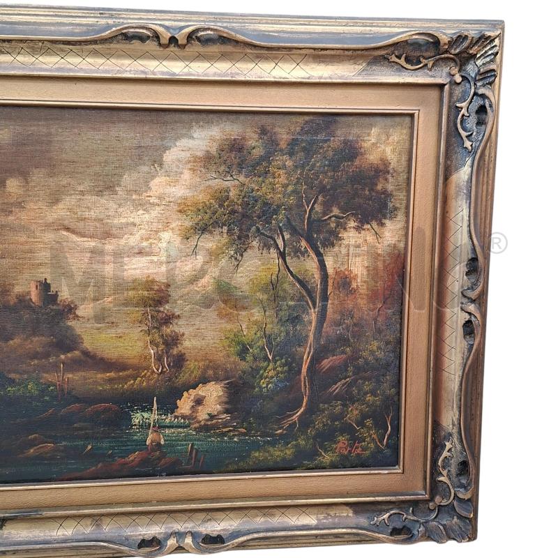 QUADRO FIRMATO PORTA CORNICE 58X68 CM  | Mercatino dell'Usato Arcore 3