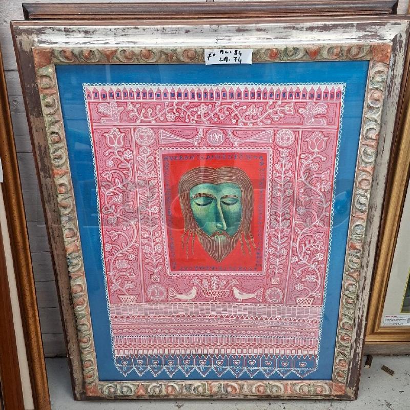 QUADRO GALAMBOS TAMAS 80X60 CRISTO  | Mercatino dell'Usato Arcore 1