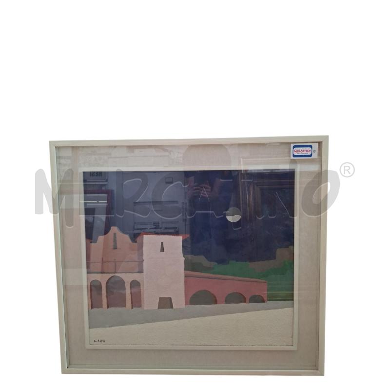 QUADRO S. ROSSO 70X60 PAESAGGIO ASTRATTO  | Mercatino dell'Usato Arcore 1