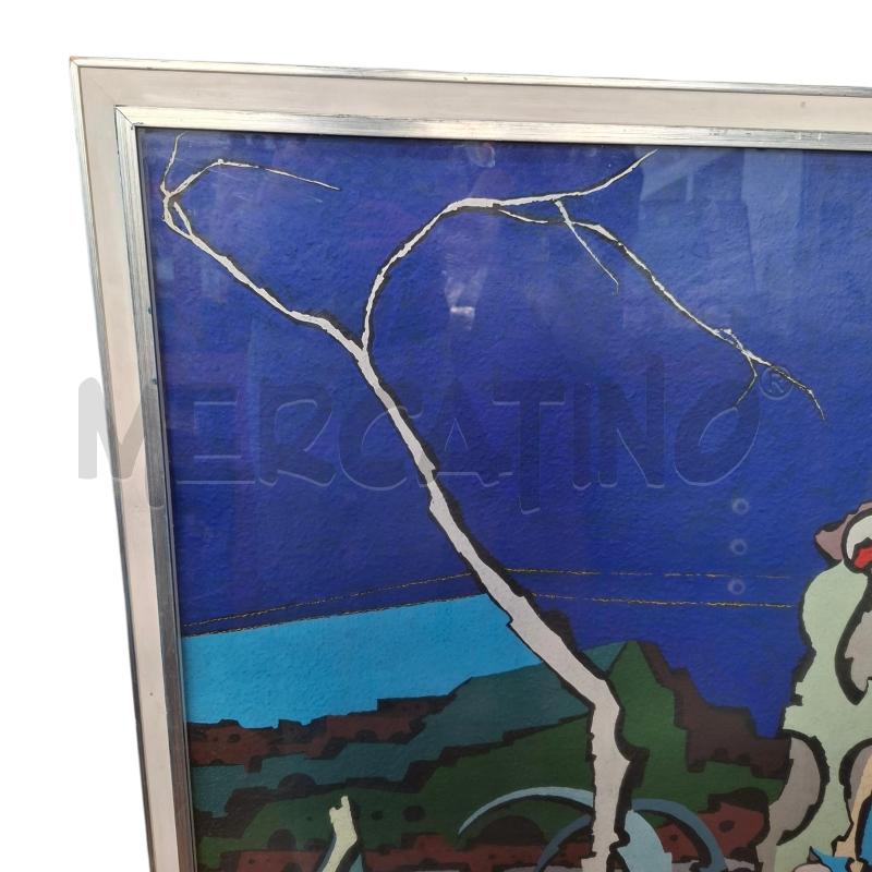 QUADRO SERGIO ROSSI ALIAS ROSSO 104X42 SERA SUL LAGO | Mercatino dell'Usato Arcore 2
