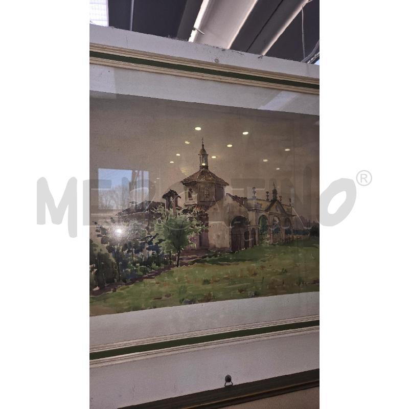 QUADRO UMBERTO CUZZI ACQUARELLO 62X75 | Mercatino dell'Usato Arcore 1