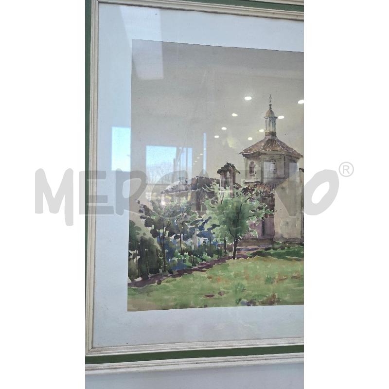 QUADRO UMBERTO CUZZI ACQUARELLO 62X75 | Mercatino dell'Usato Arcore 2