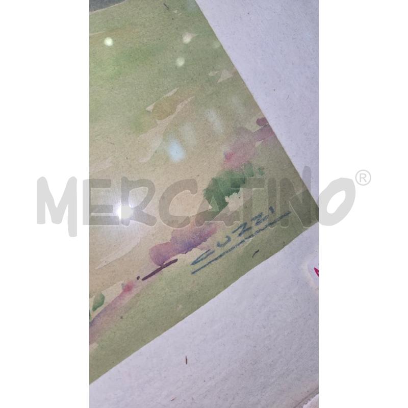 QUADRO UMBERTO CUZZI ACQUARELLO 62X75 | Mercatino dell'Usato Arcore 3