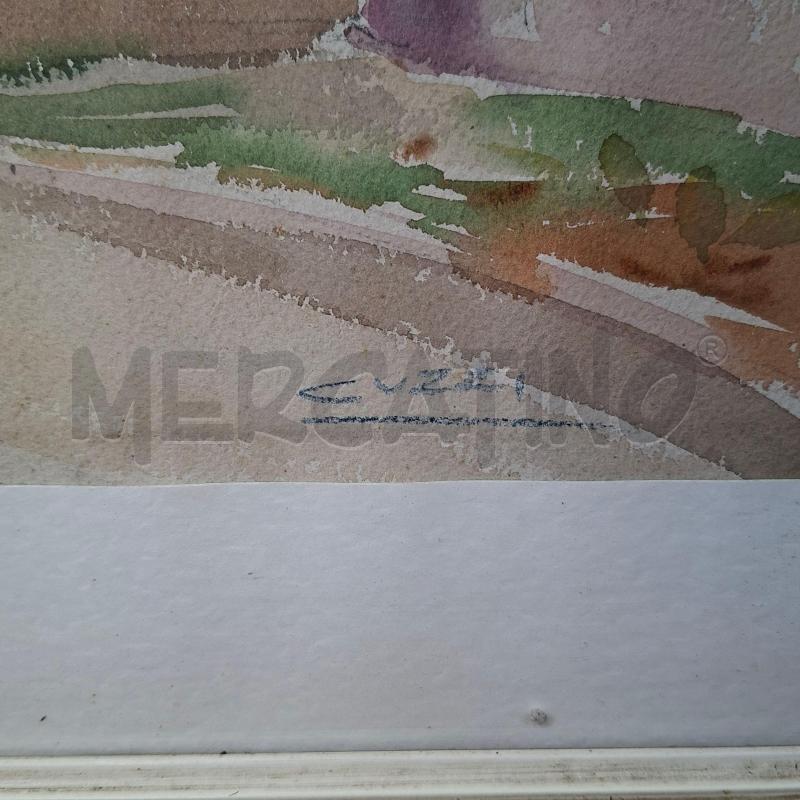 QUADRO UMBERTO CUZZI ACQUARELLO 78X62 | Mercatino dell'Usato Arcore 2