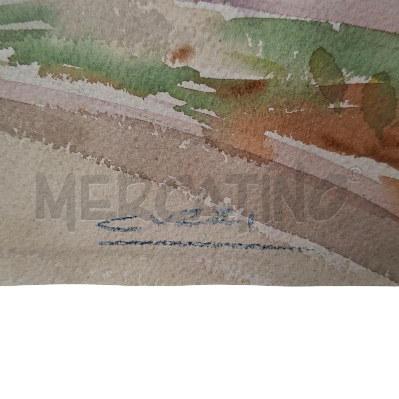 QUADRO UMBERTO CUZZI ACQUARELLO 78X62 | Mercatino dell'Usato Arcore 5