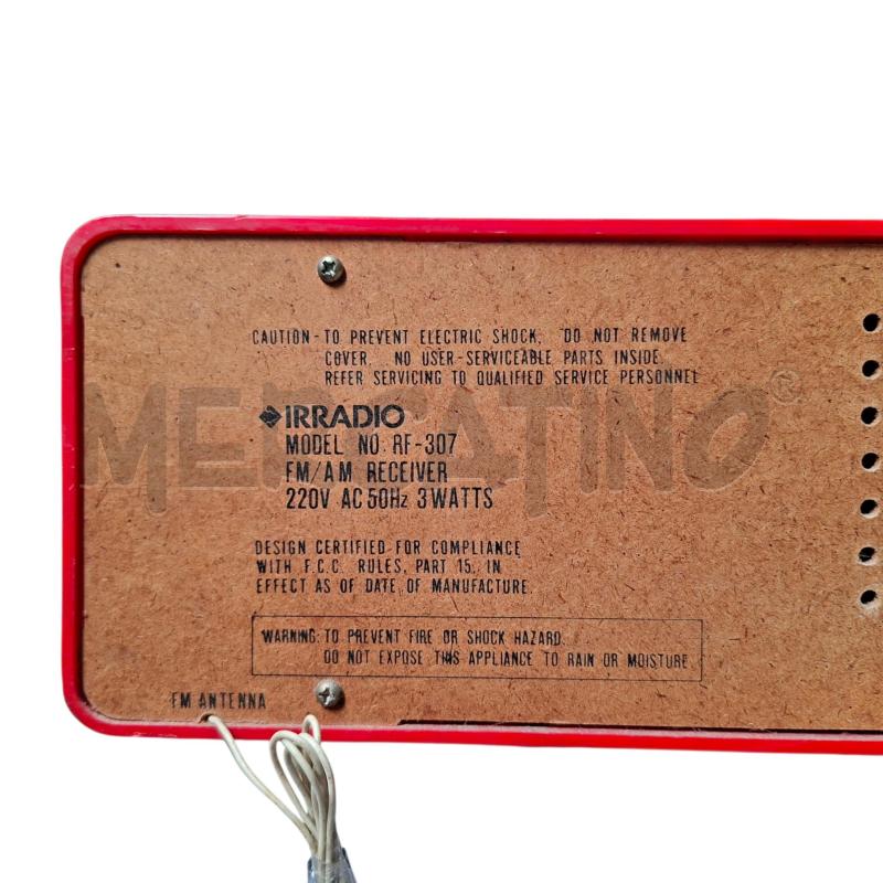 RADIO IRRADIO ROSSA RF-307  | Mercatino dell'Usato Arcore 3
