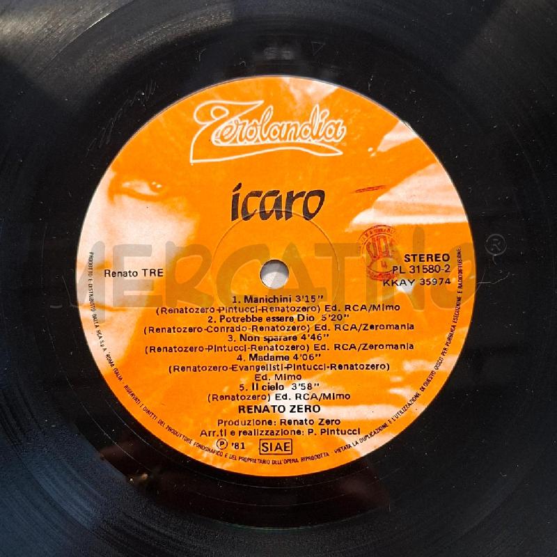 RENATO ZERO - ICARO  | Mercatino dell'Usato Arcore 2
