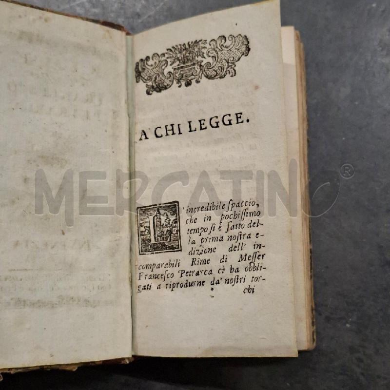 RIME DI FRANCESCO PETRARCA IN VENEZIA MDCCLV | Mercatino dell'Usato Arcore 2