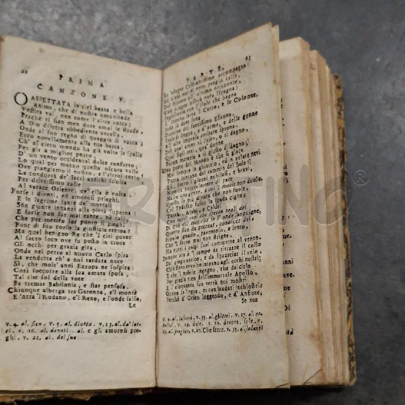 RIME DI FRANCESCO PETRARCA IN VENEZIA MDCCLV | Mercatino dell'Usato Arcore 3