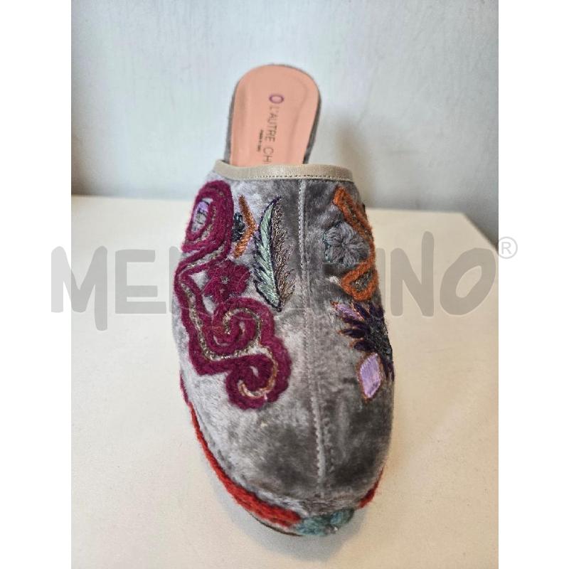 SABOT L'AUTRE CHOSE GRIGIO RICAMI TG40 | Mercatino dell'Usato Arcore 2