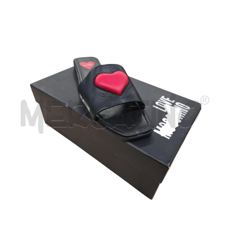 SABOT MOSCHINO NERI CON CUORE TG 39 40 | Mercatino dell'Usato Arcore 1