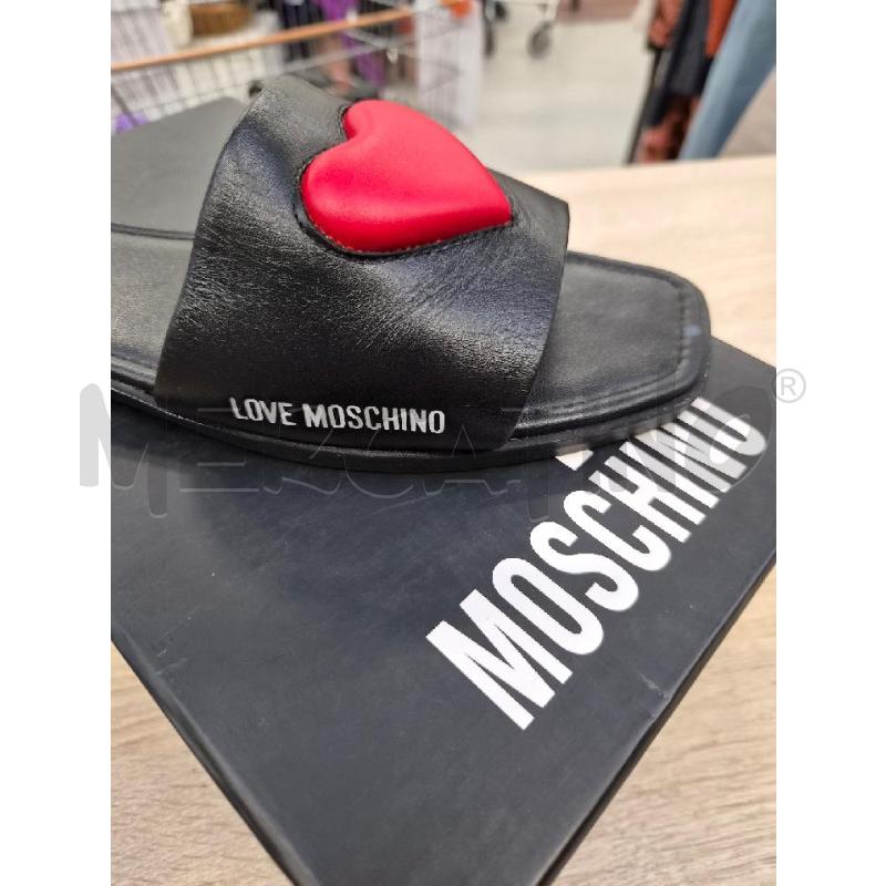 SABOT MOSCHINO NERI CON CUORE TG 39 40 | Mercatino dell'Usato Arcore 2