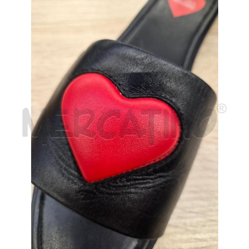 SABOT MOSCHINO NERI CON CUORE TG 39 40 | Mercatino dell'Usato Arcore 4