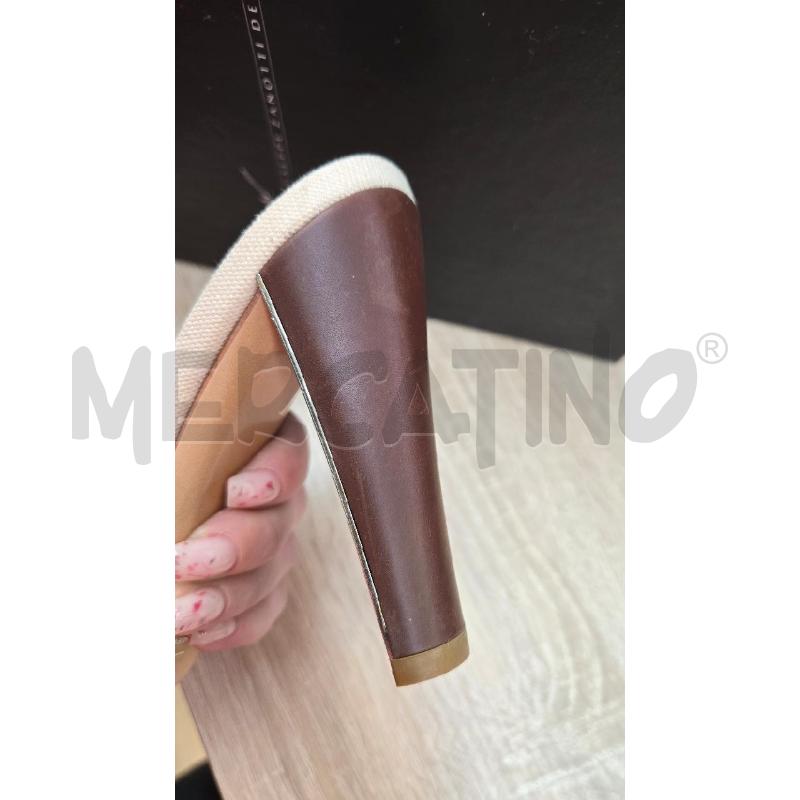 SABOT ZANOTTI MARRONE TACCO TG 36 | Mercatino dell'Usato Arcore 3