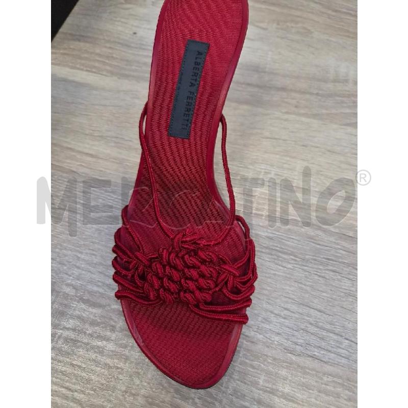 SANDALI DONNA ALBERTA FERRETTI ROSSO TG 37 | Mercatino dell'Usato Arcore 2