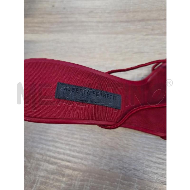 SANDALI DONNA ALBERTA FERRETTI ROSSO TG 37 | Mercatino dell'Usato Arcore 3