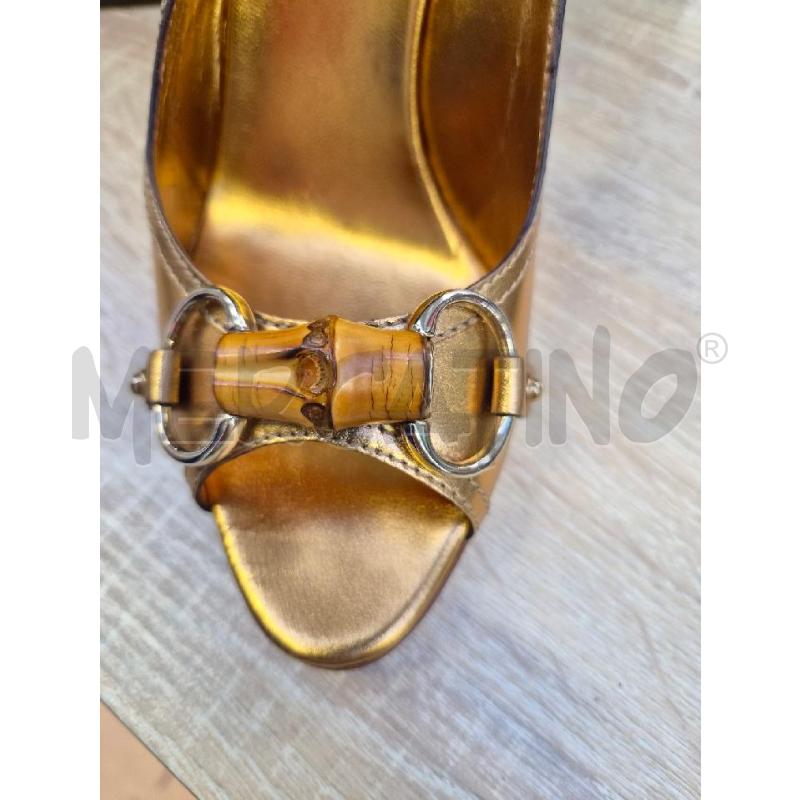 SANDALI DONNA GUCCI BAMBBO ORO TG 36.5 | Mercatino dell'Usato Arcore 3