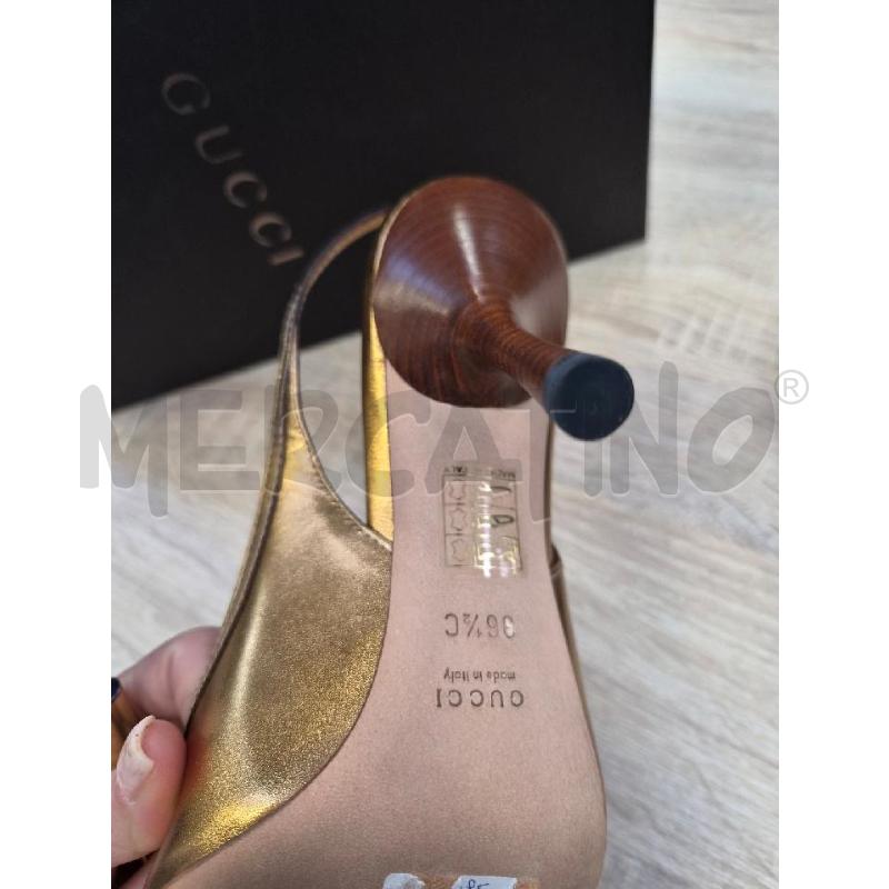 SANDALI DONNA GUCCI BAMBBO ORO TG 36.5 | Mercatino dell'Usato Arcore 4