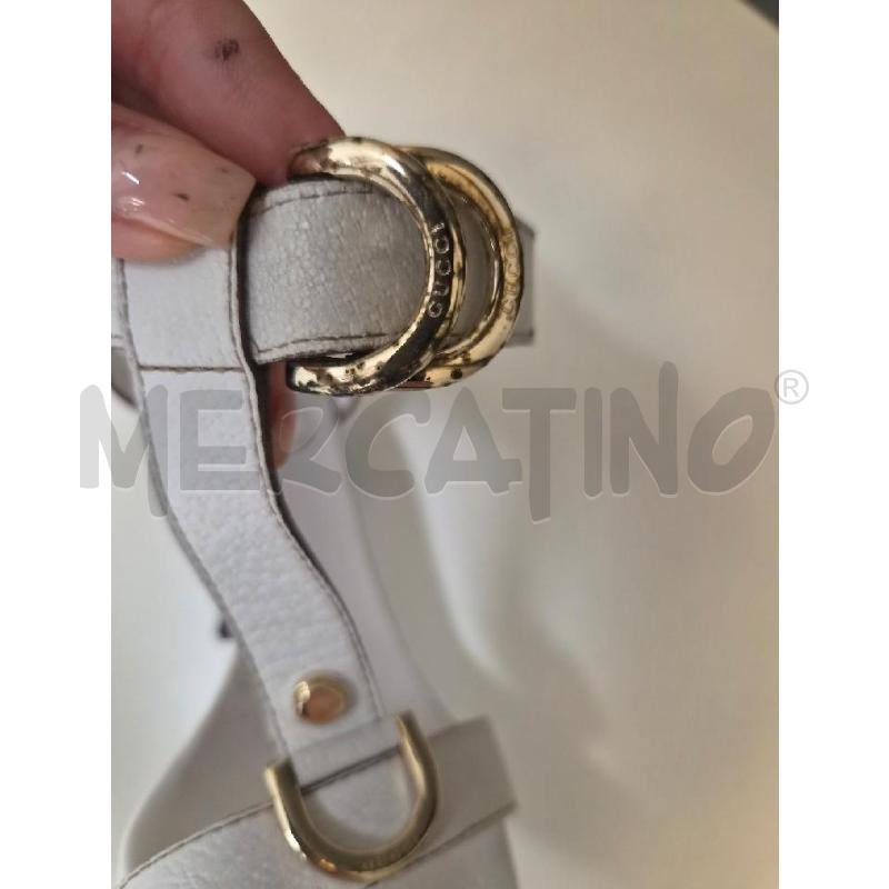 SANDALI DONNA GUCCI BIANCHE TACCO DA RIFARE N 35 | Mercatino dell'Usato Arcore 2