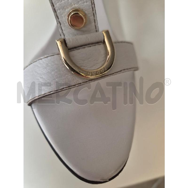SANDALI DONNA GUCCI BIANCHE TACCO DA RIFARE N 35 | Mercatino dell'Usato Arcore 3