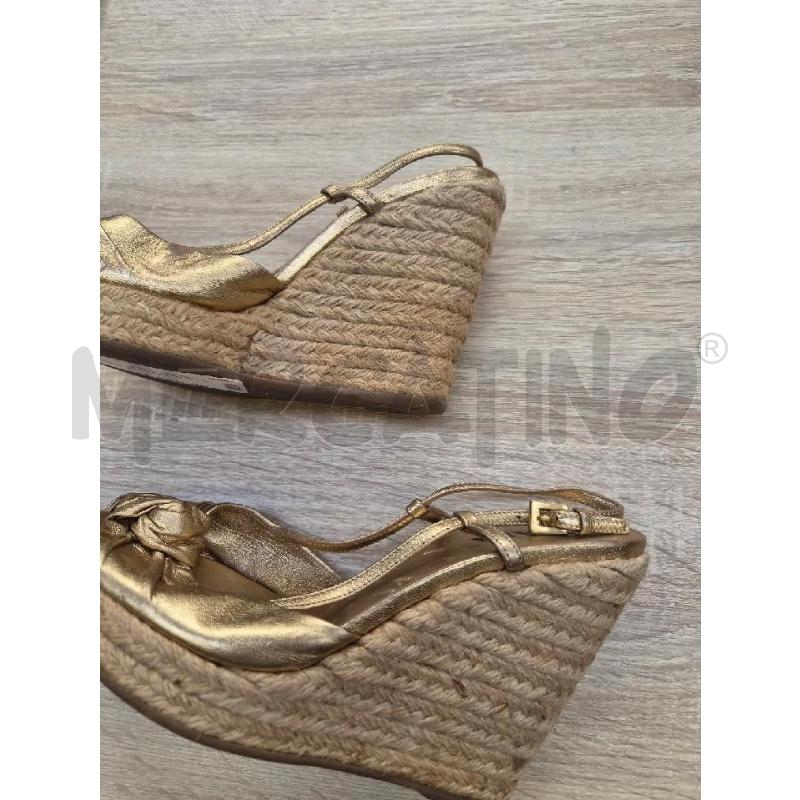 SANDALI DONNA PRADA GOLD TG 36 | Mercatino dell'Usato Arcore 4