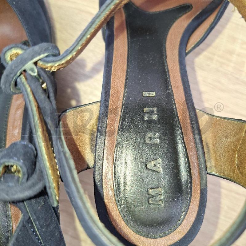 SANDALI ZEPPA PLATFORM MARNI IN SUEDE BLU N 37 | Mercatino dell'Usato Arcore 3
