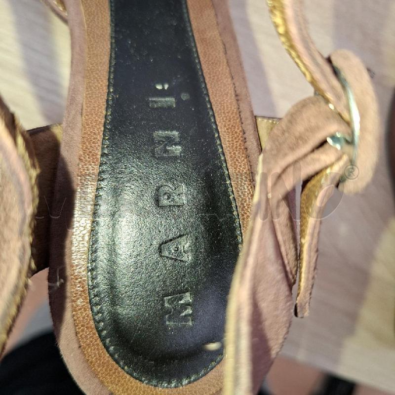 SANDALI ZEPPA PLATFORM MARNI MARRONE IN SUEDE N 37 | Mercatino dell'Usato Arcore 3