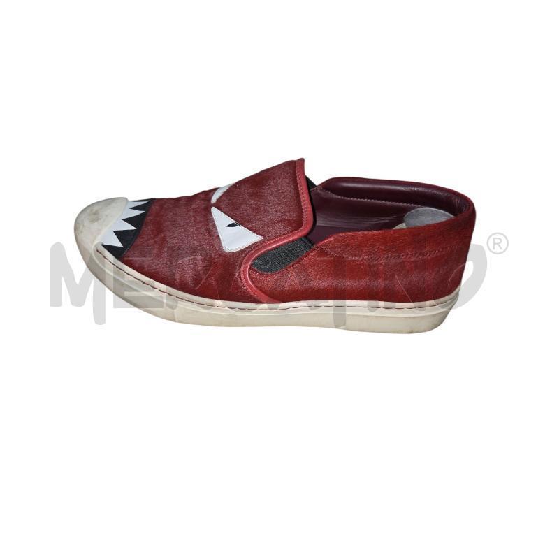 SCARPE DONNA FENDI MONSTER CAVALLINO BORDEAUX N 38 | Mercatino dell'Usato Arcore 2
