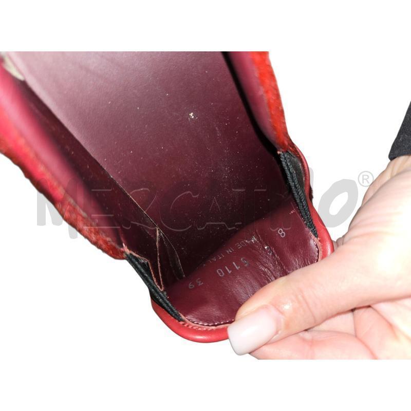 SCARPE DONNA FENDI MONSTER CAVALLINO BORDEAUX N 38 | Mercatino dell'Usato Arcore 5