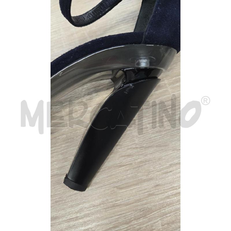 SCARPE DONNA GIORGIO ARMANI TACCO BLU TESSUTO TG 40 | Mercatino dell'Usato Arcore 4