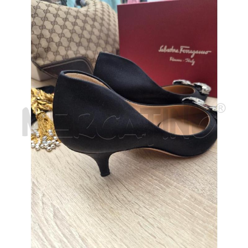 SCARPE DONNA SALVATORE FERRAGAMO BRENDA TG 37.5 RASO  | Mercatino dell'Usato Arcore 3