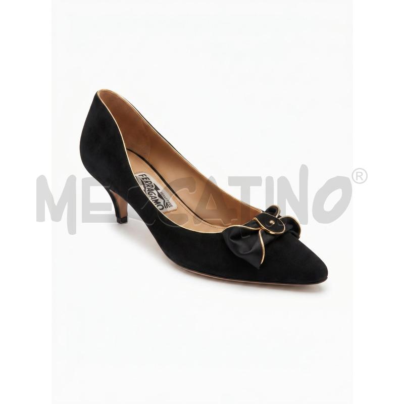 SCARPE DONNA SALVATORE FERRAGAMO VELLUTO TG 7.5 | Mercatino dell'Usato Arcore 1