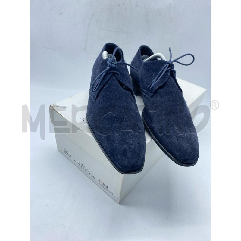 SCARPE UOMO ELEGANTI VERSACE BLU CAMOSCIO TG.42 | Mercatino dell'Usato Arcore 1