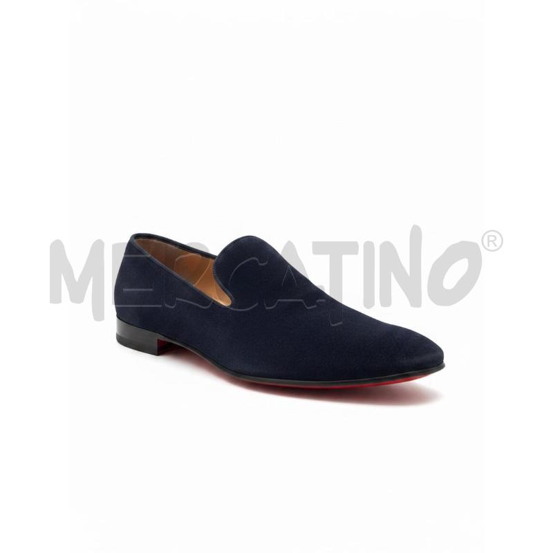 SCARPE UOMO LOUBOUTIN BLU SCAMOSCIATE  | Mercatino dell'Usato Arcore 1