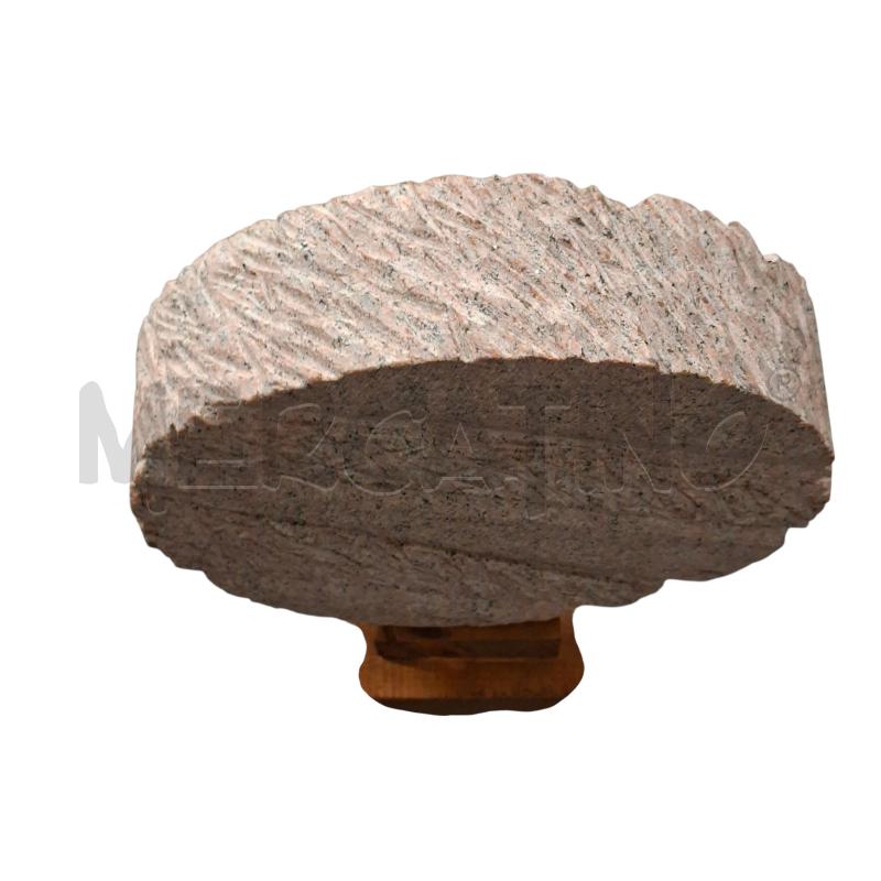 SCULTURA RUOTA IN PIETRA BASE LEGNO  | Mercatino dell'Usato Arcore 5
