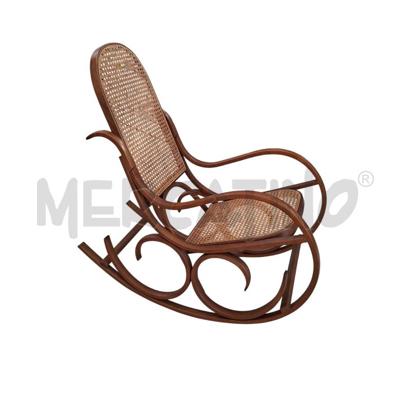SEDIA DONDOLO IN LEGNO ANNI 80  | Mercatino dell'Usato Arcore 1