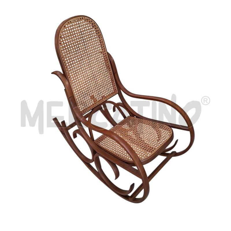 SEDIA DONDOLO IN LEGNO ANNI 80  | Mercatino dell'Usato Arcore 2