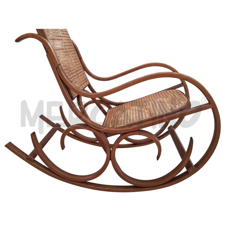 SEDIA DONDOLO IN LEGNO ANNI 80  | Mercatino dell'Usato Arcore 4