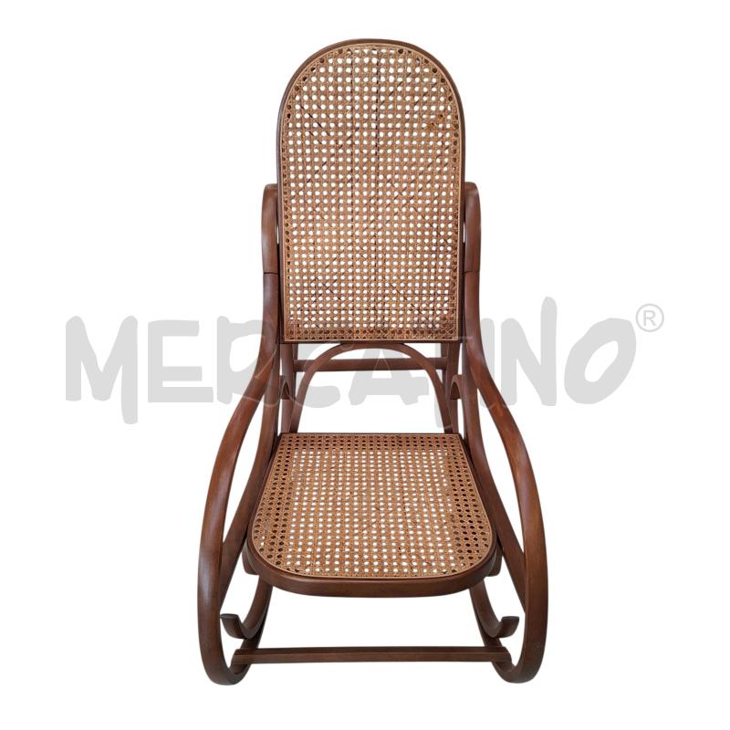 SEDIA DONDOLO IN LEGNO ANNI 80  | Mercatino dell'Usato Arcore 5
