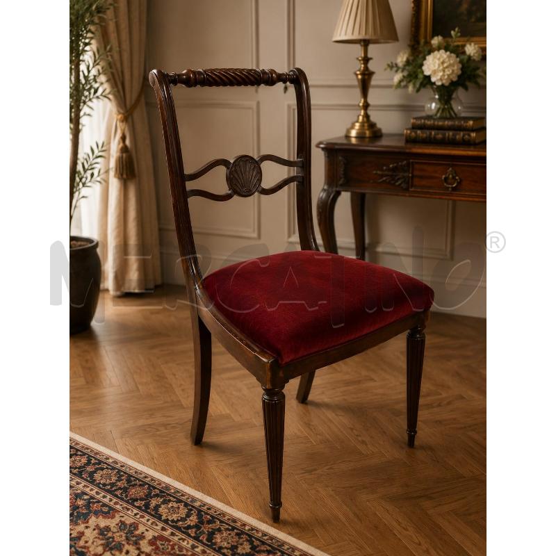 SEDIA D'EPOCA STILE ROYAL RED  | Mercatino dell'Usato Arcore 1