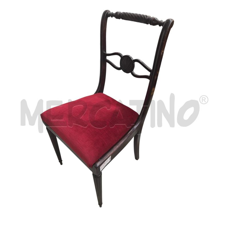 SEDIA D'EPOCA STILE ROYAL RED  | Mercatino dell'Usato Arcore 2